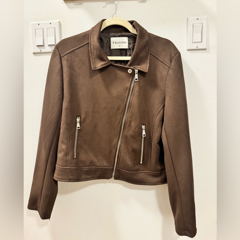Brown suade jacket